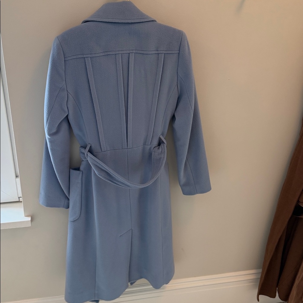 Reiss blue wool pea coat size 6 - Picture 3 of 5